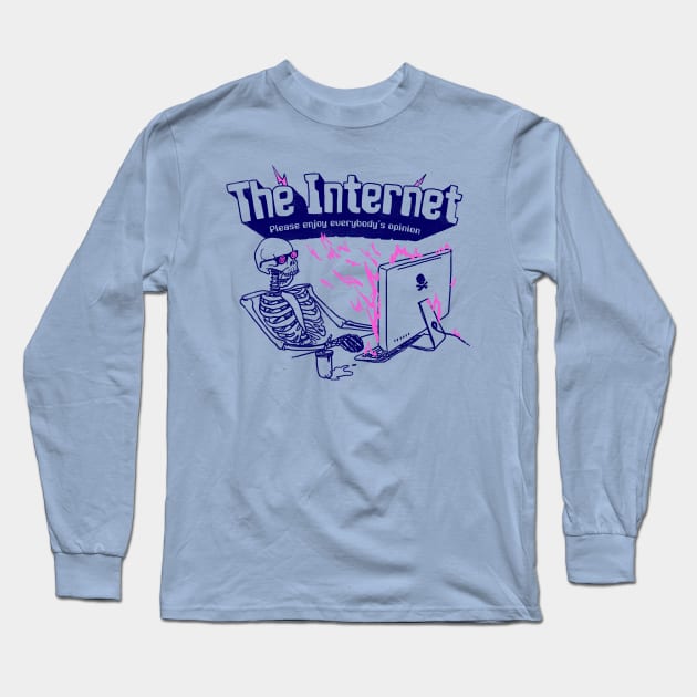 The Internet Long Sleeve T-Shirt by Hillary White Rabbit